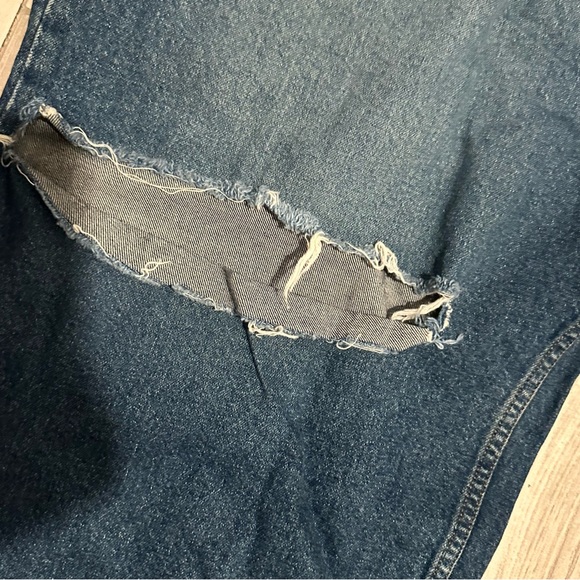 ASOS Women's Distressed Blue Baggy Jeans - Picture 5 of 7